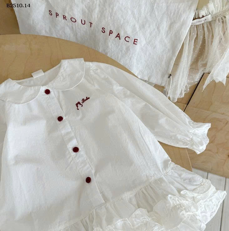 VÁY SƠ MI DÀI TAY BG  -Giá sỉ 136k