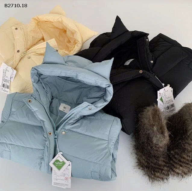 Áo khoác phao lông vũ  90% DuPont three chống ẩm nhà Huzhou Zhili - sỉ 695k 