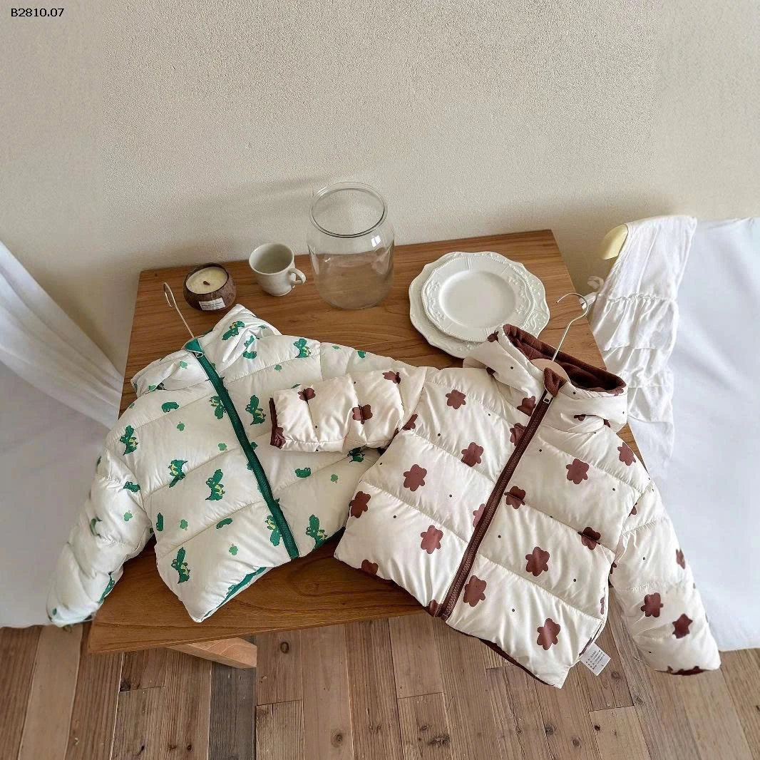 Áo khoác cotton hai mặt thu đông cho bé -Giá sỉ 175k