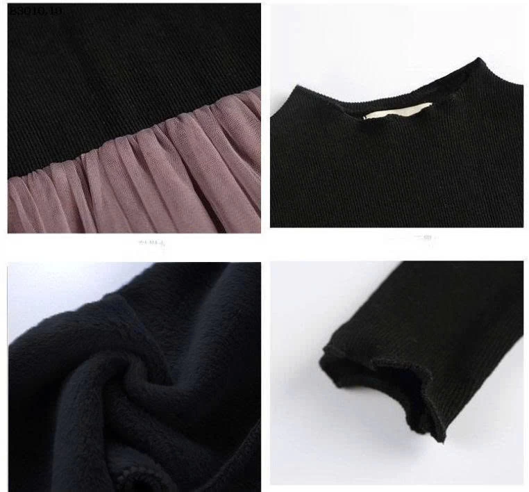 Váy lưới dáng ôm phối vải nhung cho bé gái- sỉ  200k