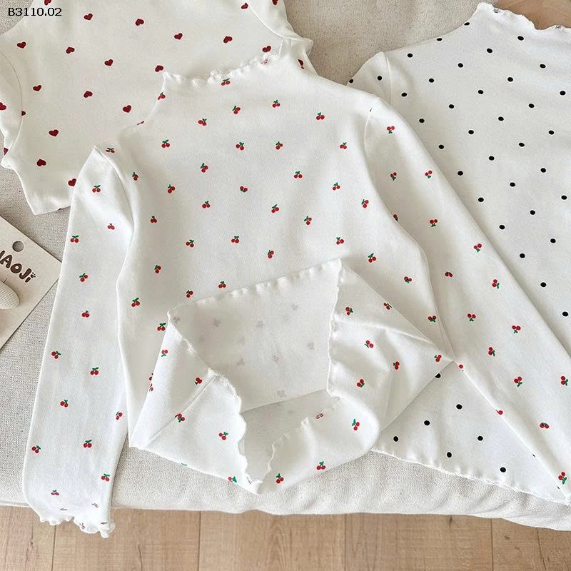  ÁO GIỮ NHIỆT CỔ CAO HỌA TIẾT -Giá sỉ 55k