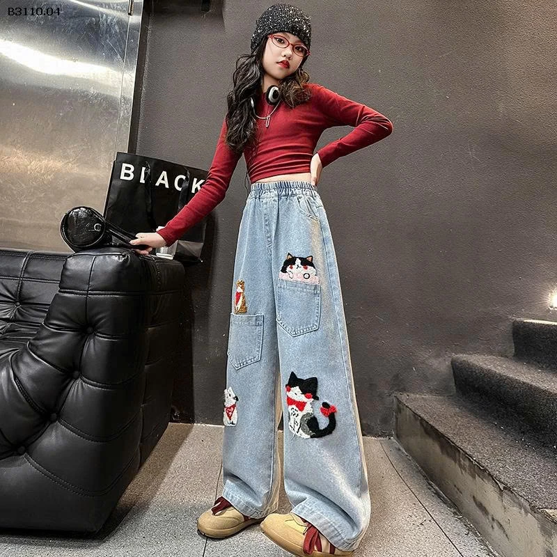 QUẦN JEAN SUÔNG MÈO BG -Giá sỉ 145k