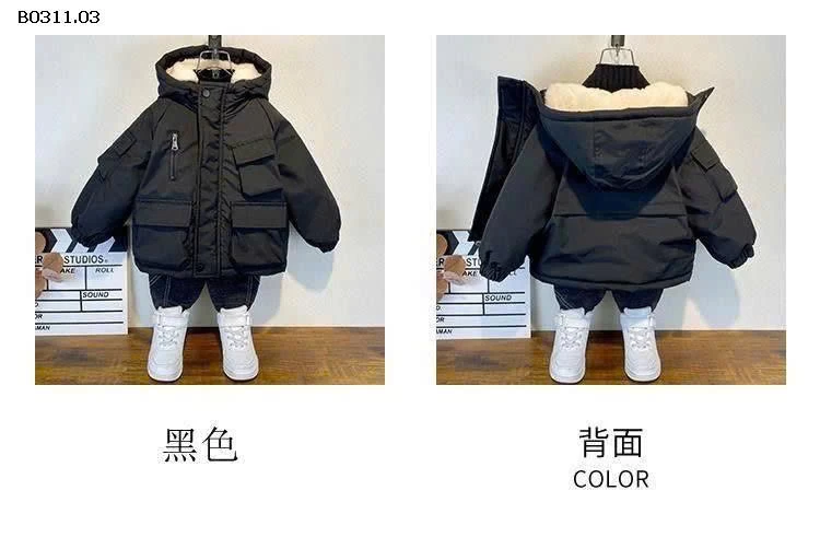 Áo phao lót lông bé trai siêu ấm-Giá sỉ 188k