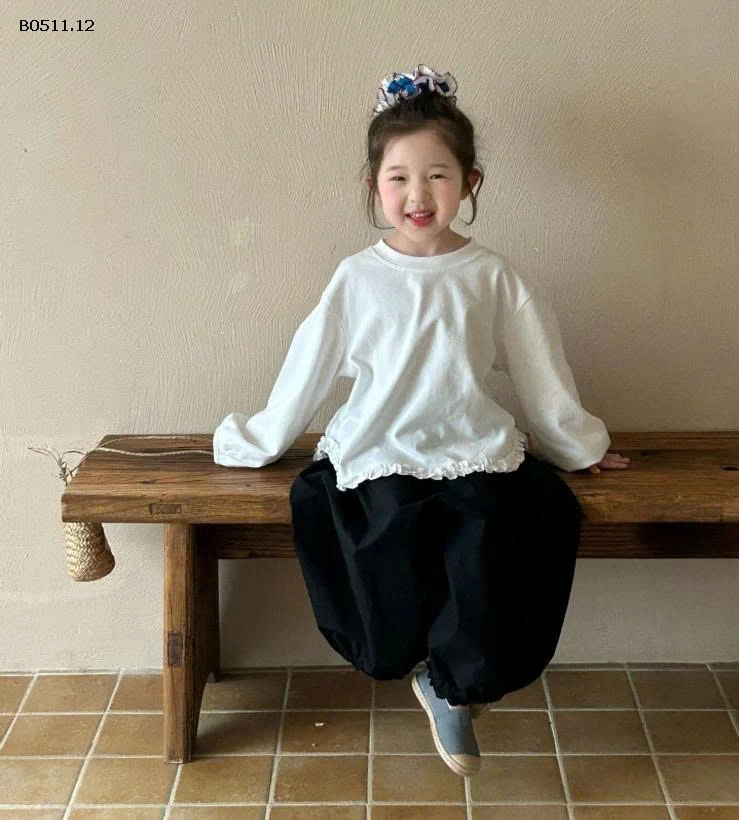 Áo thun dáng rộng vạt tôm quần ống rộng -Giá sỉ áo 142k . quần 179k