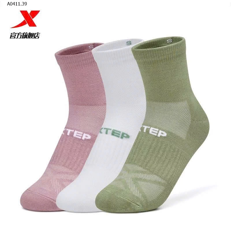 Sét 3 đôi tất auth XTEP  - Giá sỉ 145k/set 
