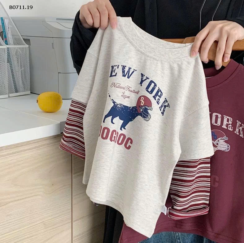 ÁO HỌA TIẾT CÚN GIẢ 2 MẢNH CHO BT-Giá sỉ 135k