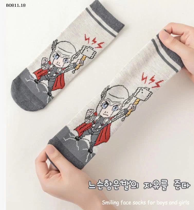  SET 6Đ TẤT SIÊU NHÂN CHO BÉ  - Giá sỉ  85k/1 set 6đ