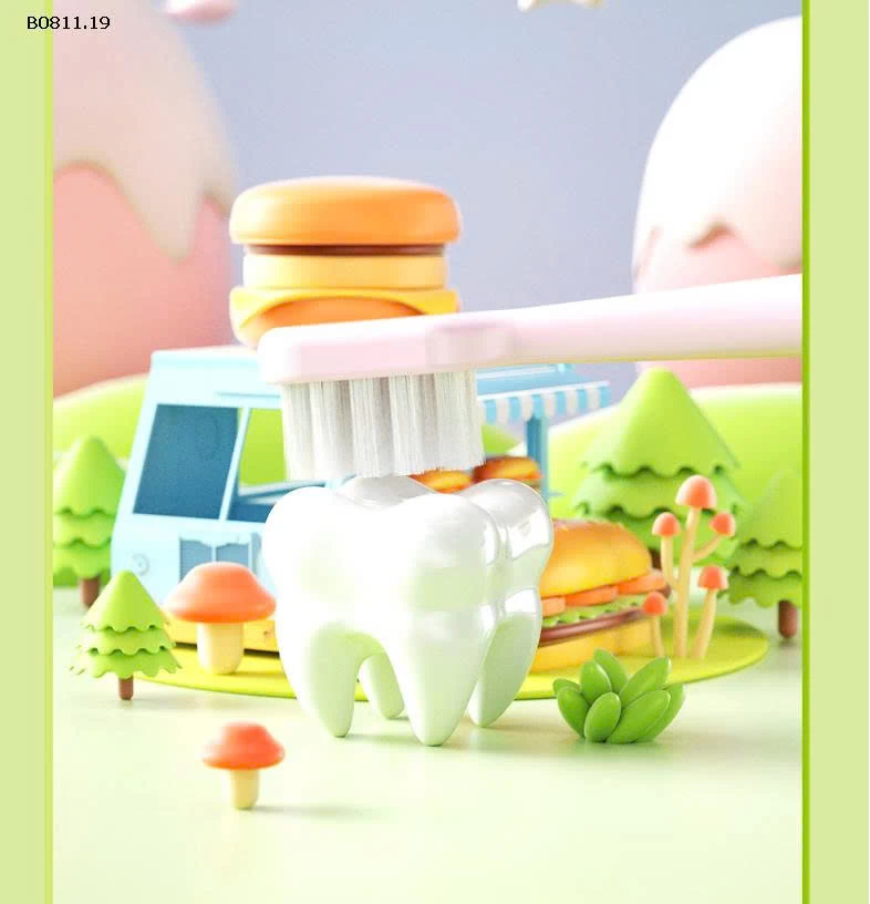 SET 6 BÀN CHẢI YÊU NGỘ NGHĨNH CHO CÁC EM BÉ TỪ 3-12 tuổi - sỉ 45k