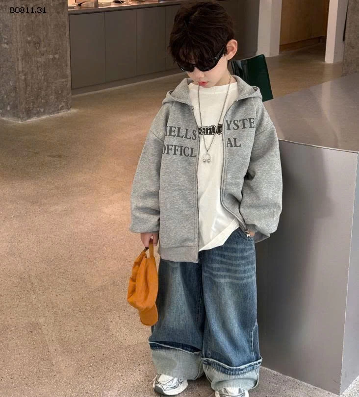 ÁO KHOÁC NỈ CÓ MŨ TARUS BT  - sỉ 223k