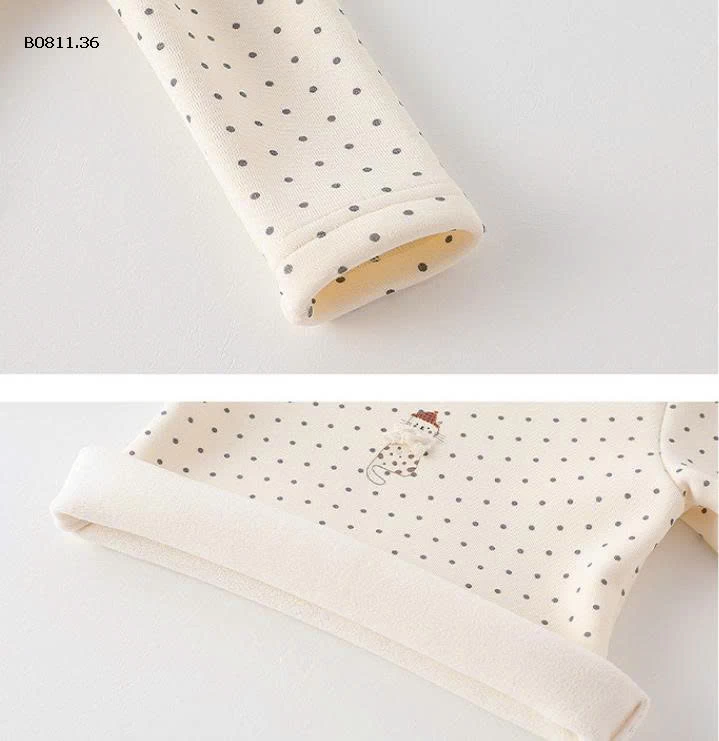 ÁO THUN HỌA TIẾT CHẤM BI CHO BG-Giá sỉ 145k