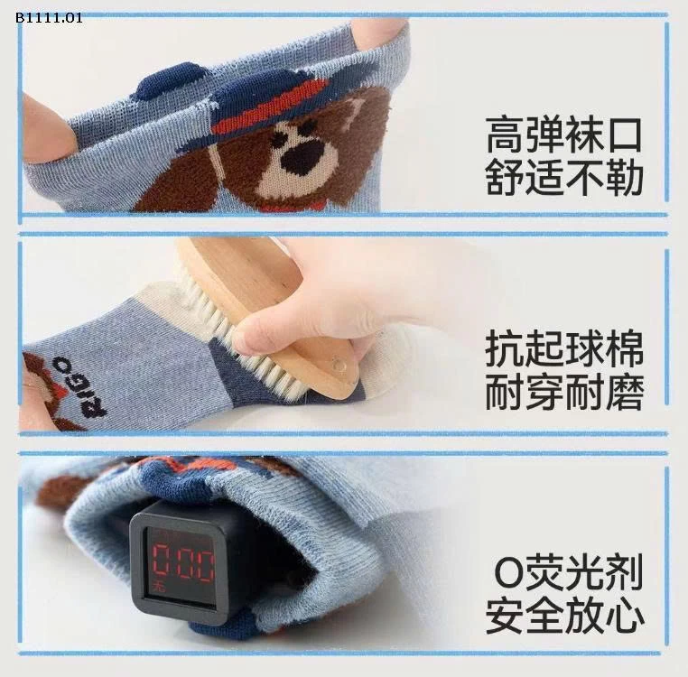 SET 10 ĐÔI TẤT COTTON CUTE CHO BÉ- sỉ 65k/set 10 đôi