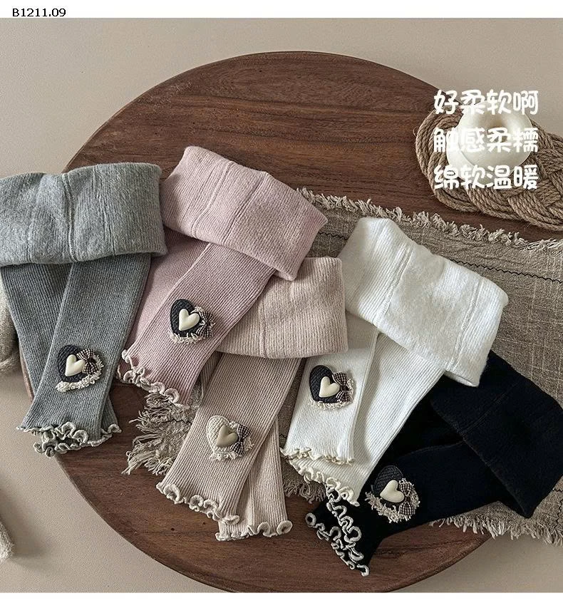  QUẦN LEGGING LEN TIM CHÂN BÈO BG- Giá sỉ 77k /1 chiếc (bán từ 2 chiếc)