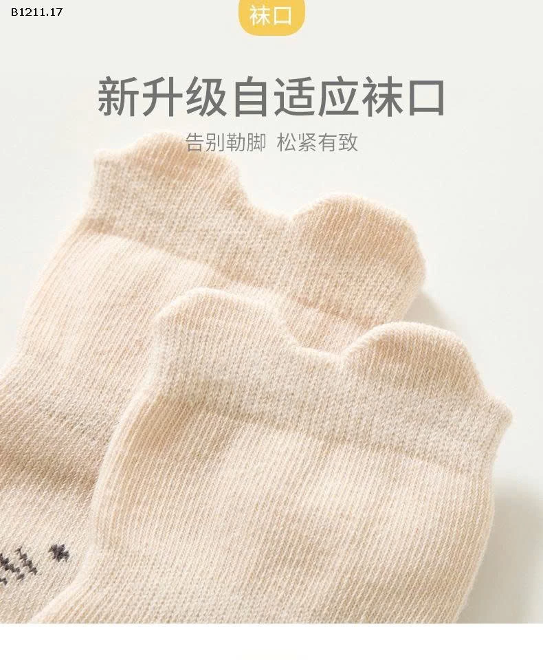 SET 10Đ TẤT NEMO CHỐNG TRƠN  - sỉ 112k/set 10 đôi mix