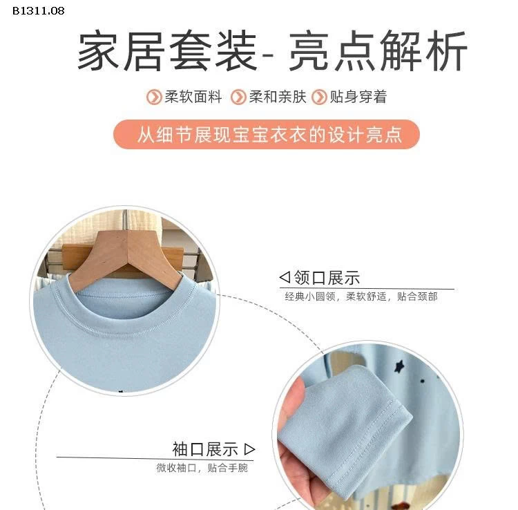 BỘ COTTON DÀI TAY TRẺ EM-Giá sỉ  Sz 80-120   83k/b  sz    130-160   92k/b