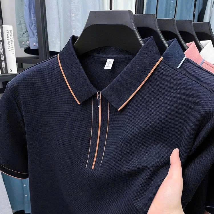 ÁO POLO NGẮN TAY NAM CỔ KHÓA KÉO - sỉ 120k