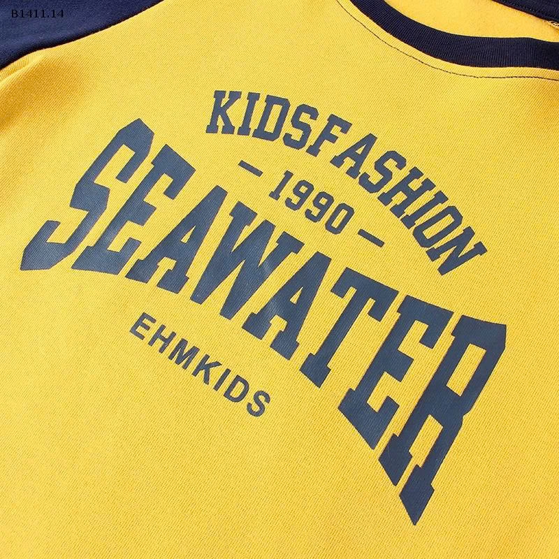 Áo thun dài tay cổ tròn cho bé-Giá sỉ 94k