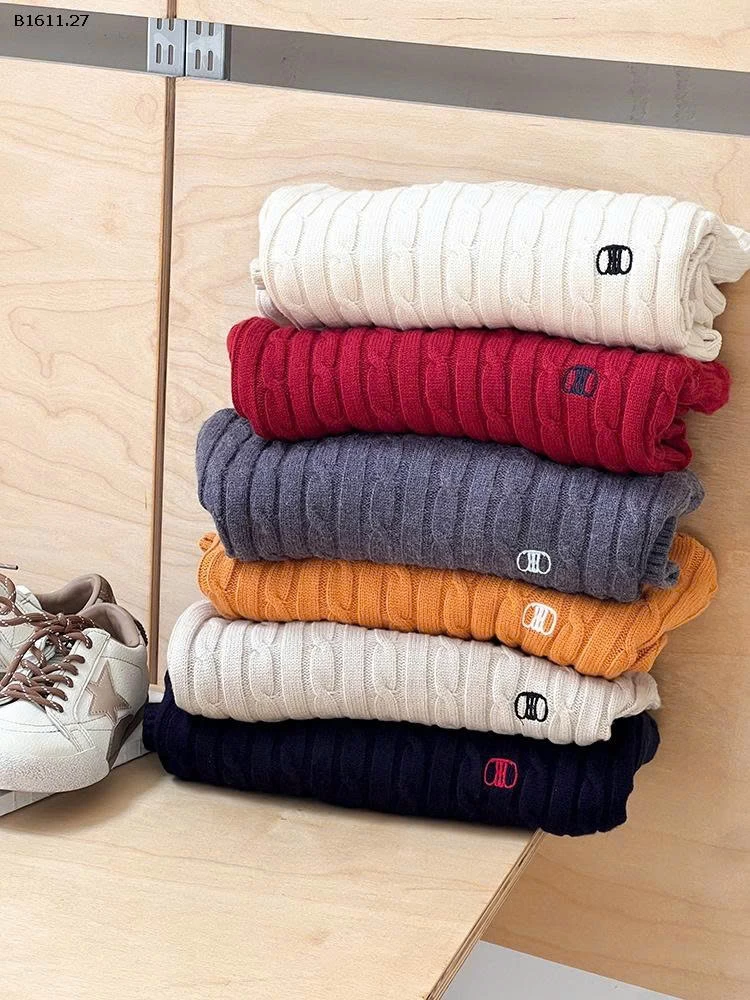 Áo len dệt kim cổ tròn chống xù lông   cho bé  nhà AMBB -Giá sỉ sz 90-150: 196k sz 160 : 216k