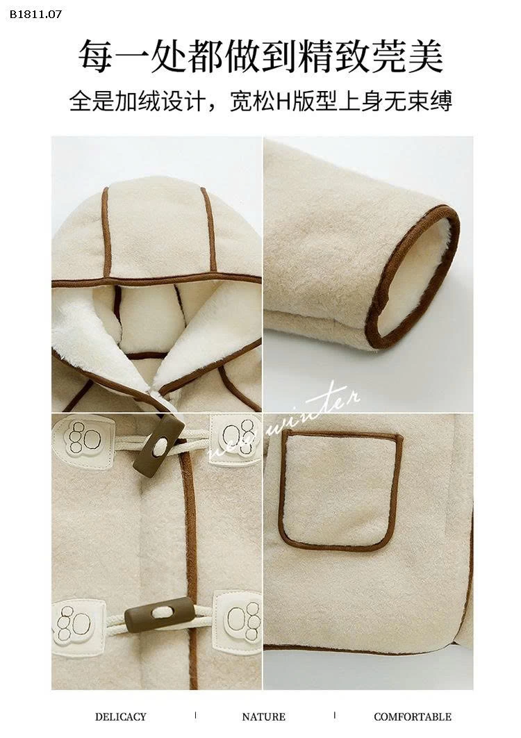 ÁO KHOÁC LÔNG CHO BÉ -Giá sỉ 324k