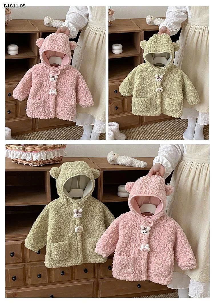 ÁO KHOÁC LÔNG TAI GẤU-Giá sỉ 222k