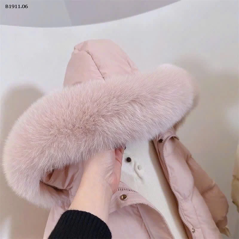 ÁO KHOÁC PHAO DÁNG DÀI MŨ PHỐI LÔNG CỰC ĐẸP VÀ CỰC ẤM NHÀ BABAYA -Giá sỉ 370k