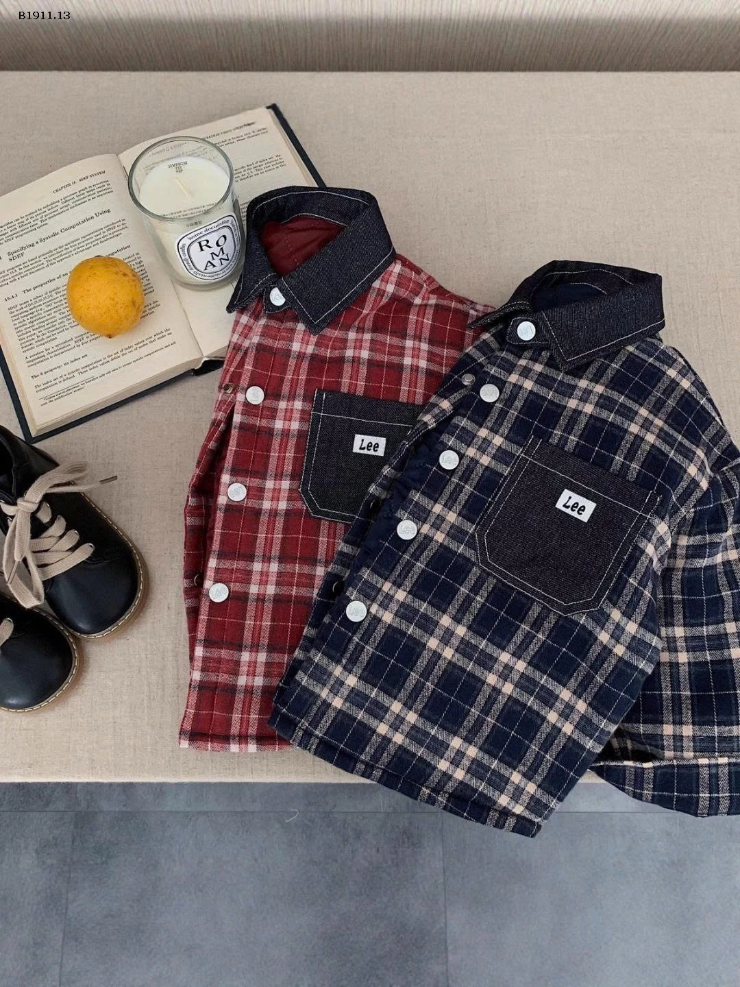 ÁO KHOÁC KẺ CARO LEE CHO BÉ -Giá sỉ 256k