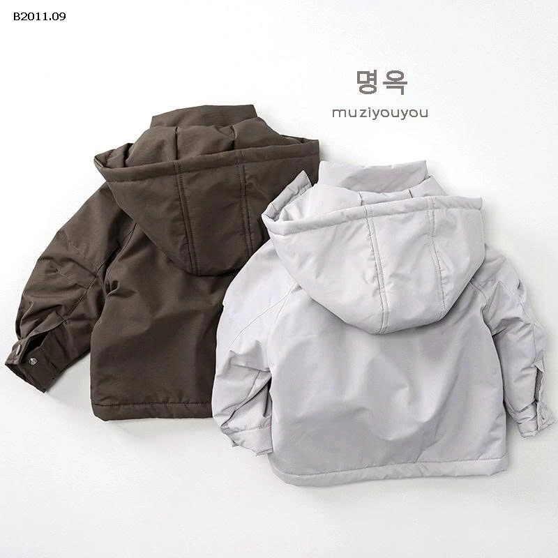 Áo khoác gió dày dặn lót lông cừu cho trẻ em- sỉ 206k