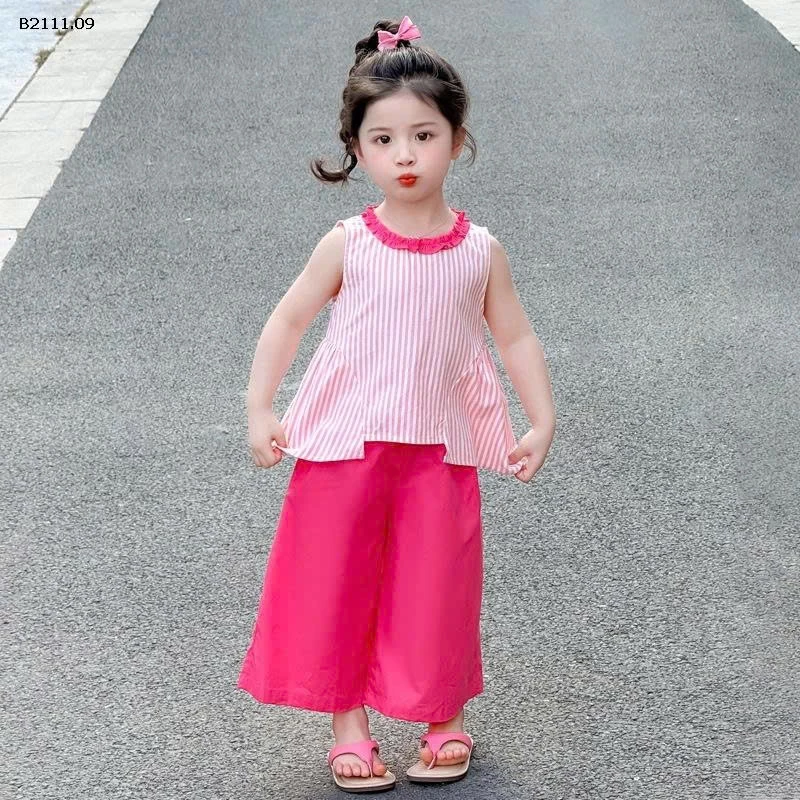 Bộ áo vest chấm bi mới mùa hè 2025 cho bé gái-sỉ 188k