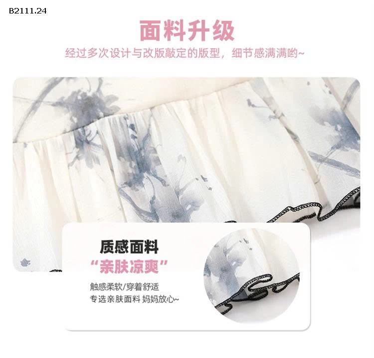 Bộ đồ bé gái phong cách Trung Hoa cổ điển-sỉ 214k