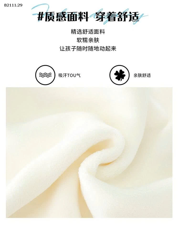 Áo nỉ lông cừu nơ đôi cho bé gáii 2025-sỉ 195k