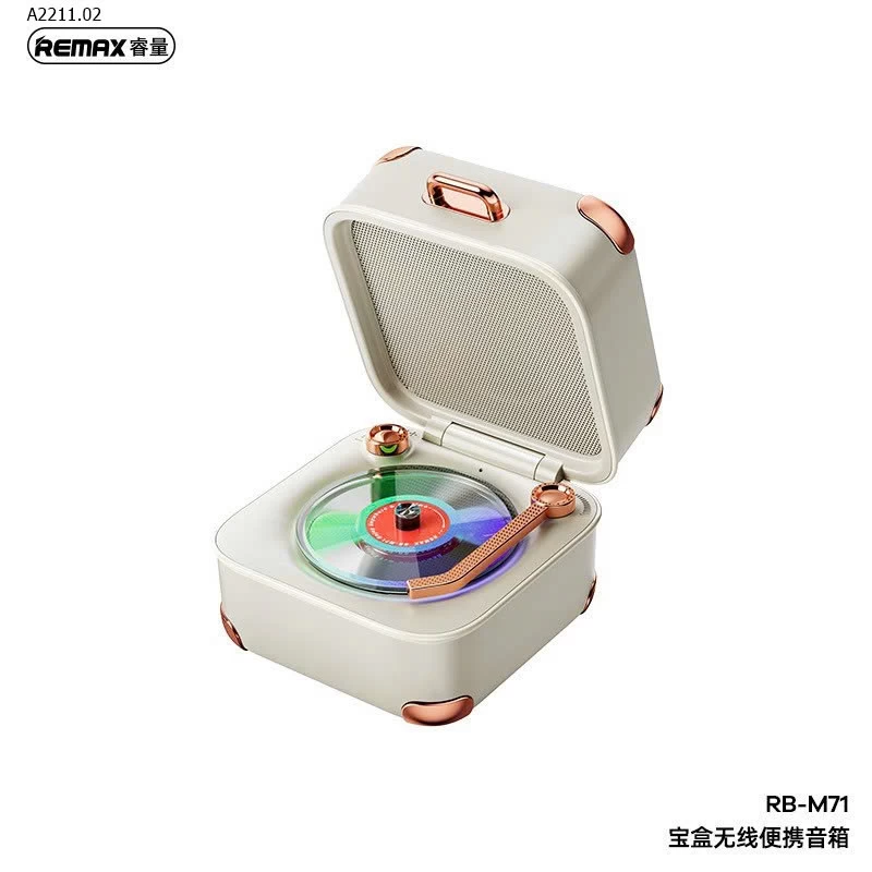 FLASH SALE SỐC – LOA HỘP ĐĨA RETRO REMAX RB-M71- sỉ 329k