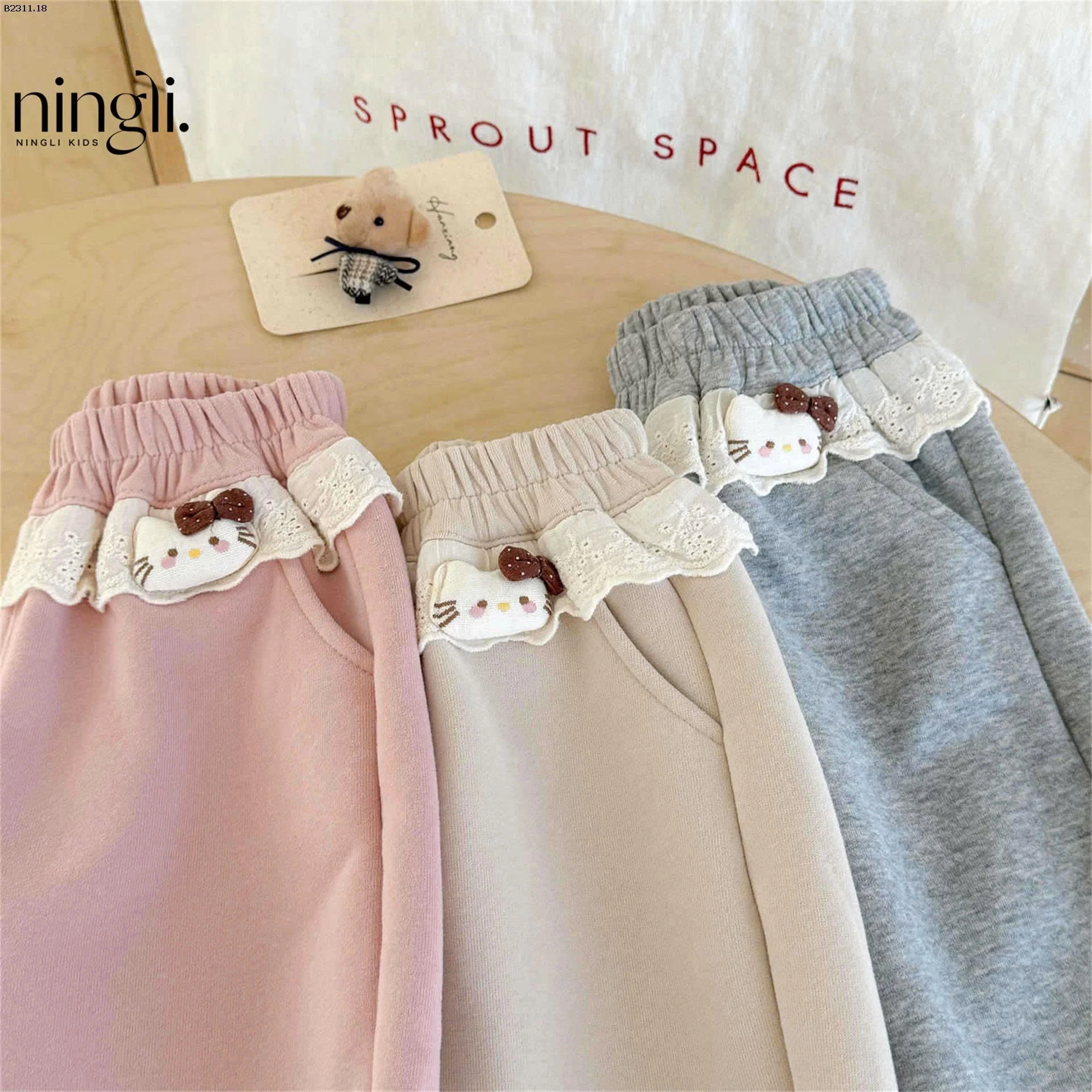 QUẦN NỈ BO GẤU CHO BÉ NHÀ NINGLI-Giá sỉ 132k