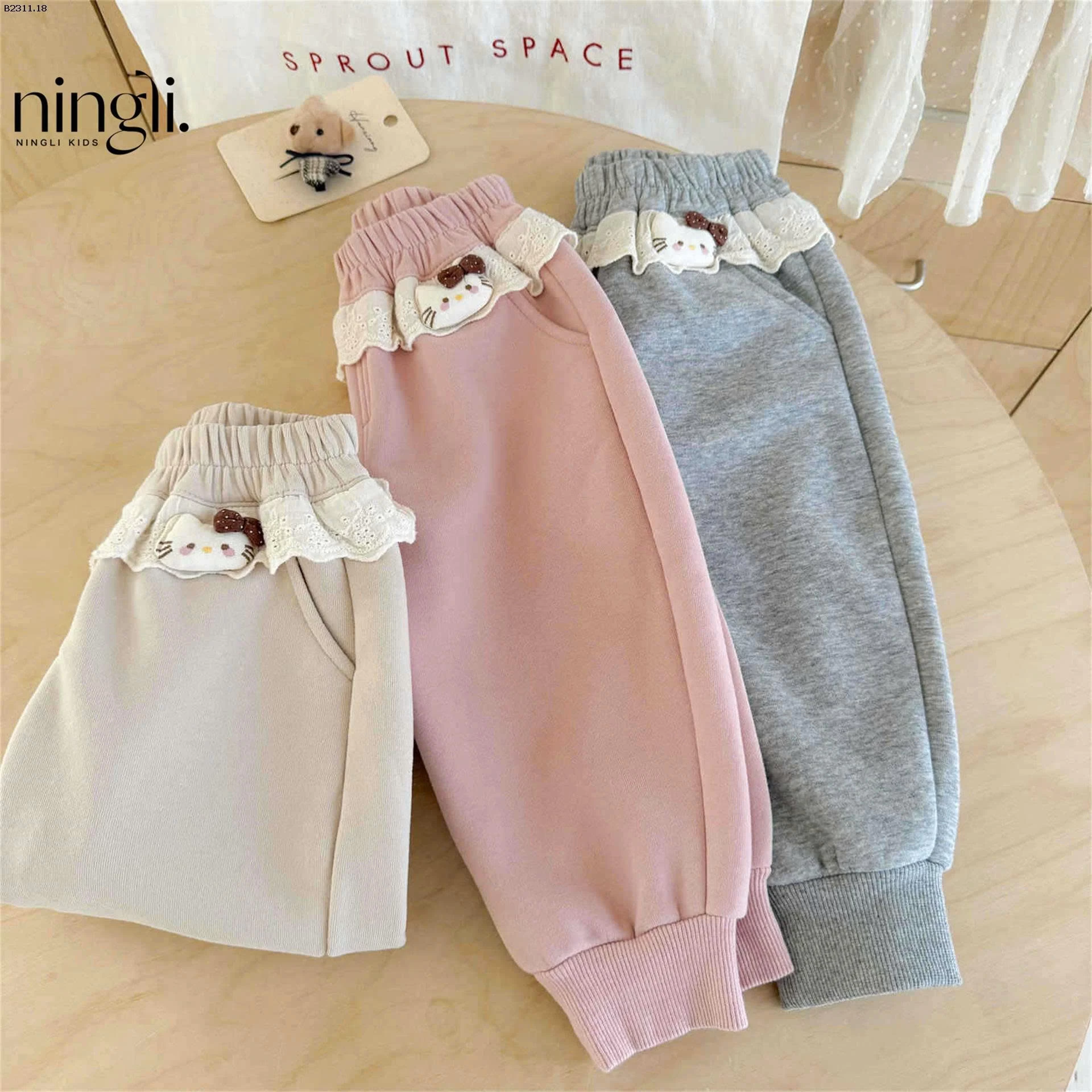 QUẦN NỈ BO GẤU CHO BÉ NHÀ NINGLI-Giá sỉ 132k