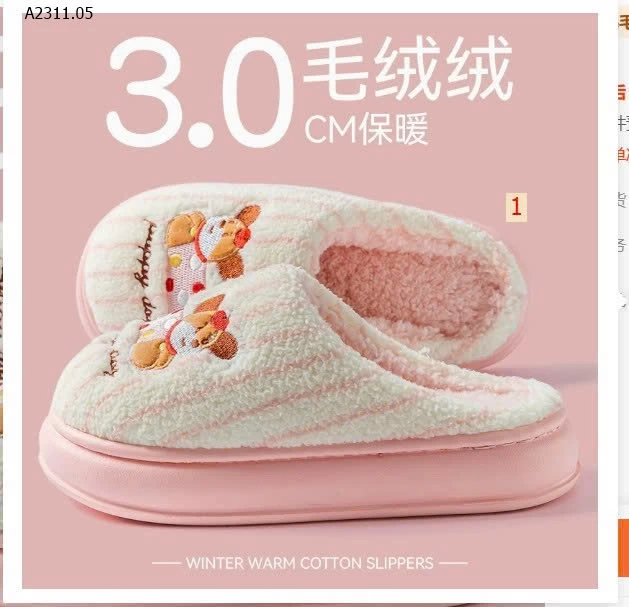 DÉP LÔNG HOẠT HÌNH SIÊU DỄ THƯƠNG- Giá sỉ 72k/đôi