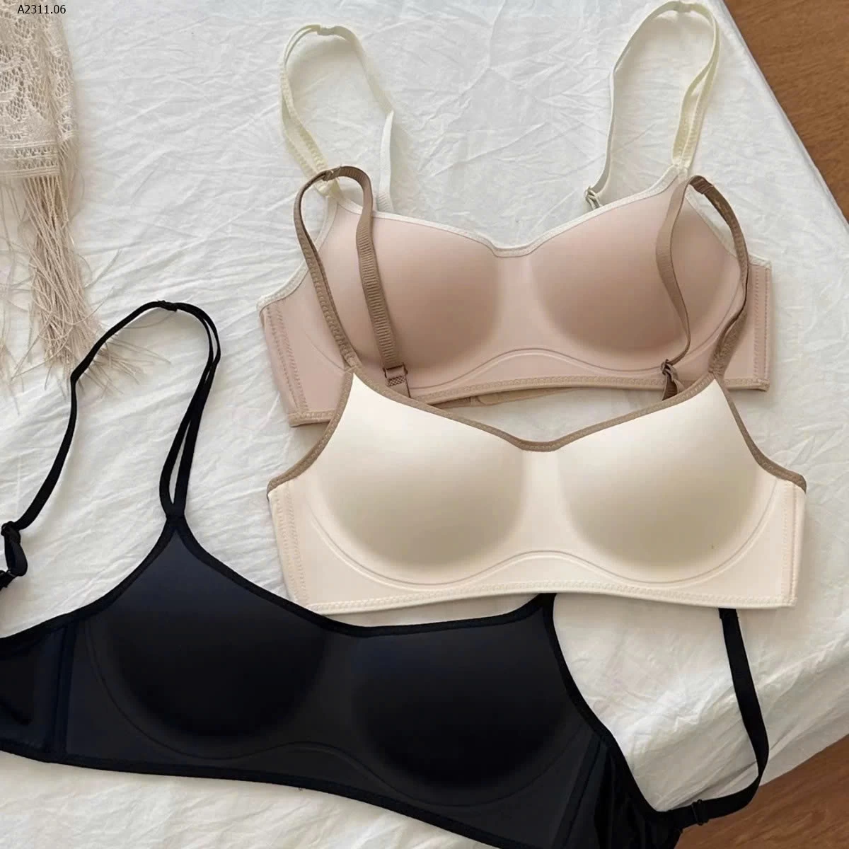 COMBO 3 ÁO BRA PHỐI VIỀN  - sỉ 138k/set 3c chọn màu