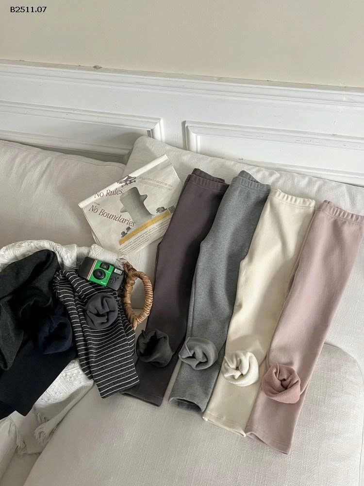 Quần dài bé gái, vải nỉ tổng hợp dày Lót lông cừu NHÀ AMBB- Giá sỉ  sz 90-150: 112k  sz 160: 123k  sz 170 : 133k