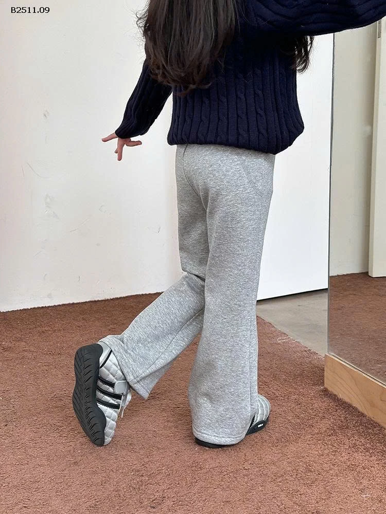 Quần ống loe cotton dày dặn ấm áp phong cách Hàn Quốc NHÀ AMBB- Giá sỉ  sz 90-150: 170k  sz 160:  187k  sz 170 : 205k