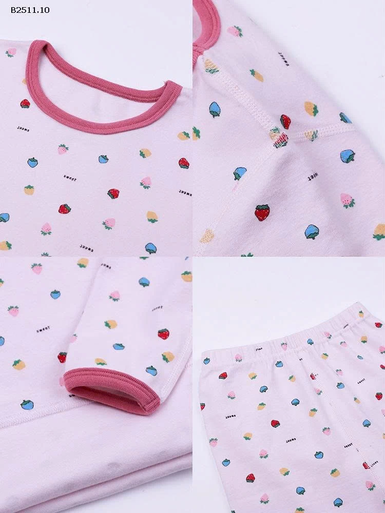 Bộ đồ ngủ hoạt hình trẻ em thu đông 2025 NHÀ AMBB- Giá sỉ  sz 80-150: 148k  sz 160:  168k  sz 170 : 180k