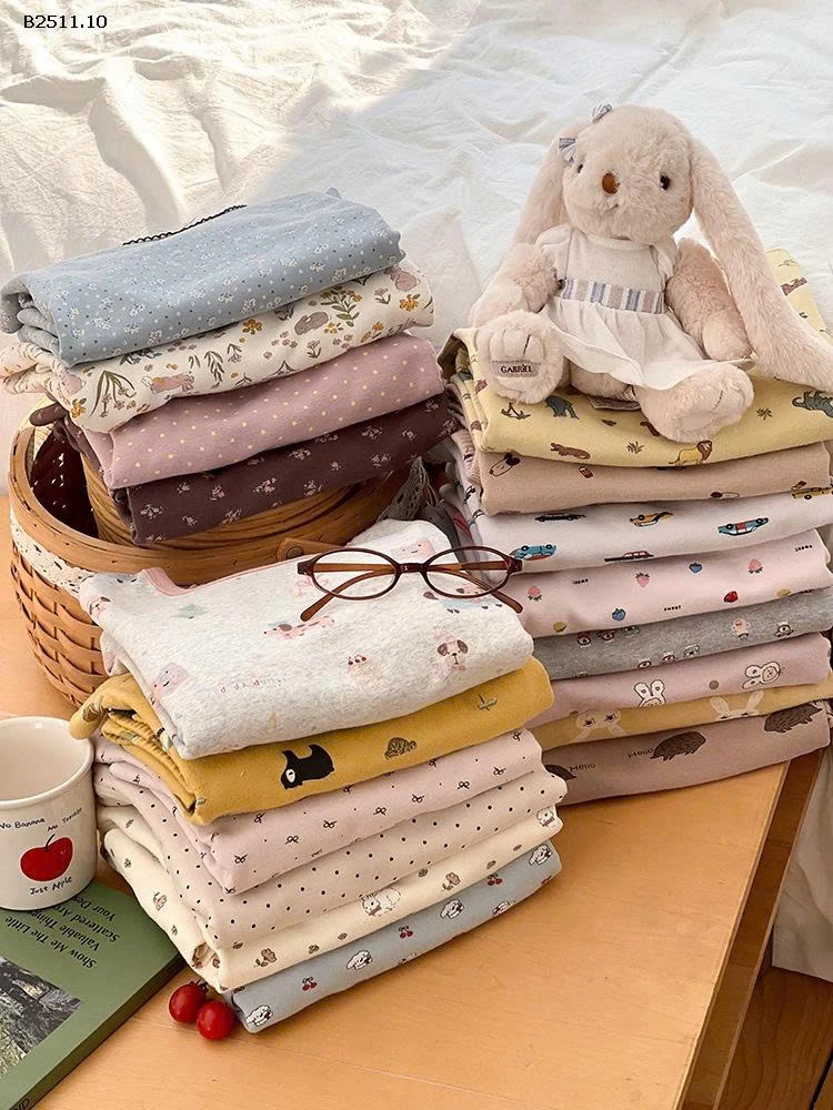 Bộ đồ ngủ hoạt hình trẻ em thu đông 2025 NHÀ AMBB- Giá sỉ  sz 80-150: 148k  sz 160:  168k  sz 170 : 180k