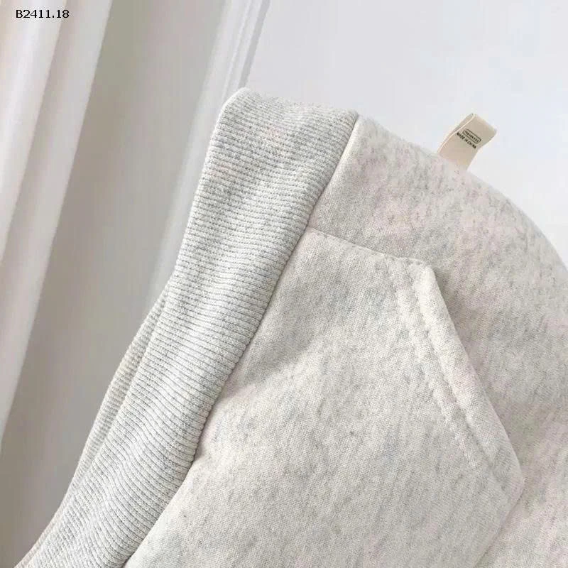 Áo nỉ dày lót lông cừu thời trang thu đông cho bé gái-Giá sỉ 145k