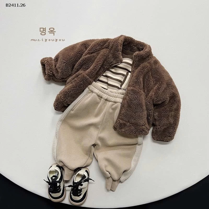 Áo khoác lông mới mùa đông 2025 NHÀ MUZIYOUYOU-Giá sỉ 180k