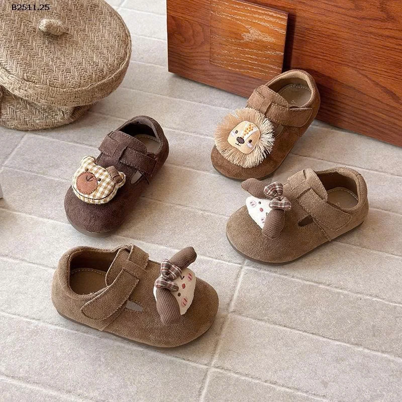 GIÀY DA LỘN GẮN THÚ CƯNG-Giá sỉ  sz 21-25: 142k  sz 26-30: 152k 