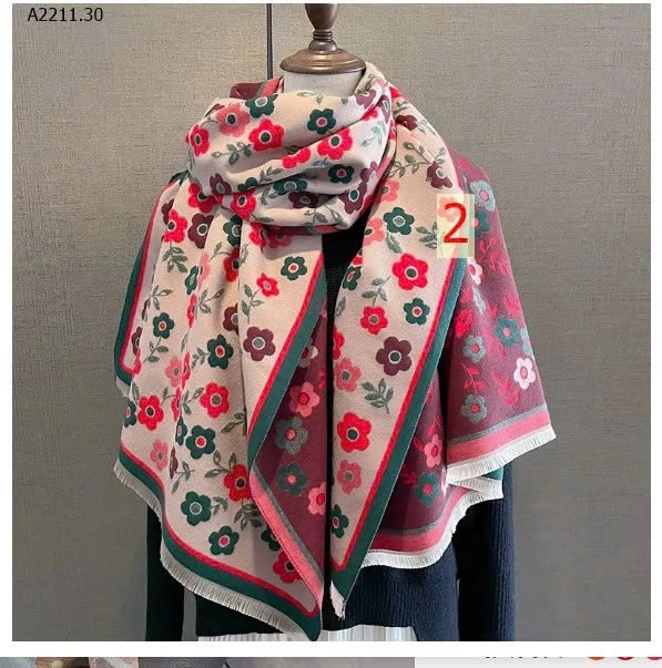 Khăn choàng hoa xinh xắn – vừa ấm vừa sang - sỉ 150k
