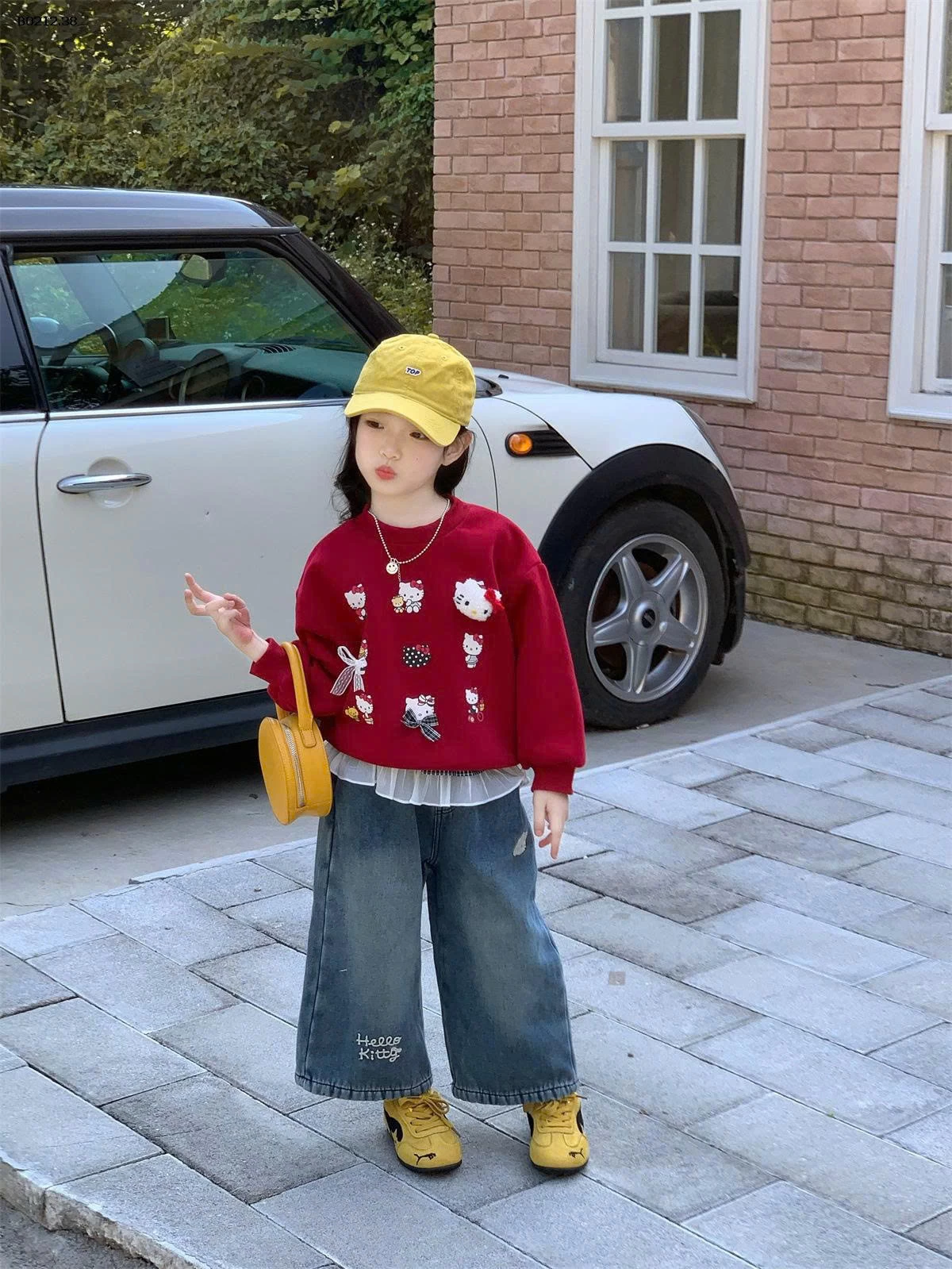 SET ÁO NỈ KITTY MIX QUẦN JEAN BG-sỉ Áo : 192k            Quần : 230k