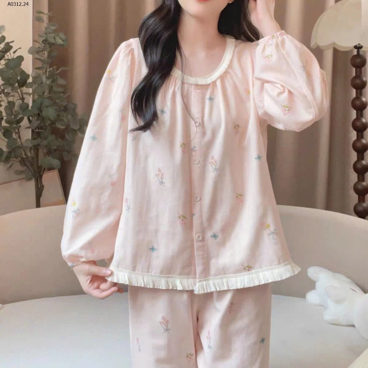 BỘ MẶC NHÀ BÁNH BÈO NỮ-sỉ 160k