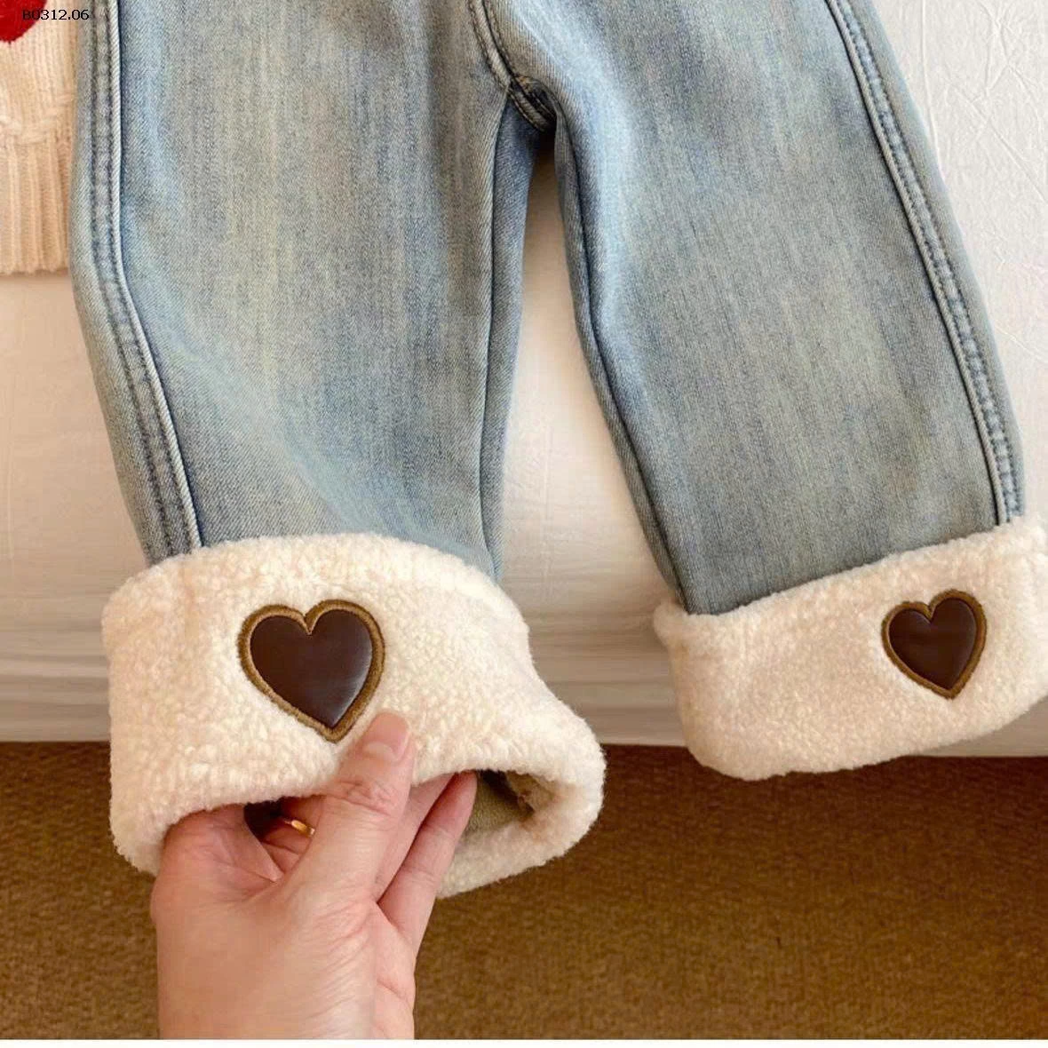 QUẦN JEAN BÉ GÁI LÓT LÔNG-sỉ 167k