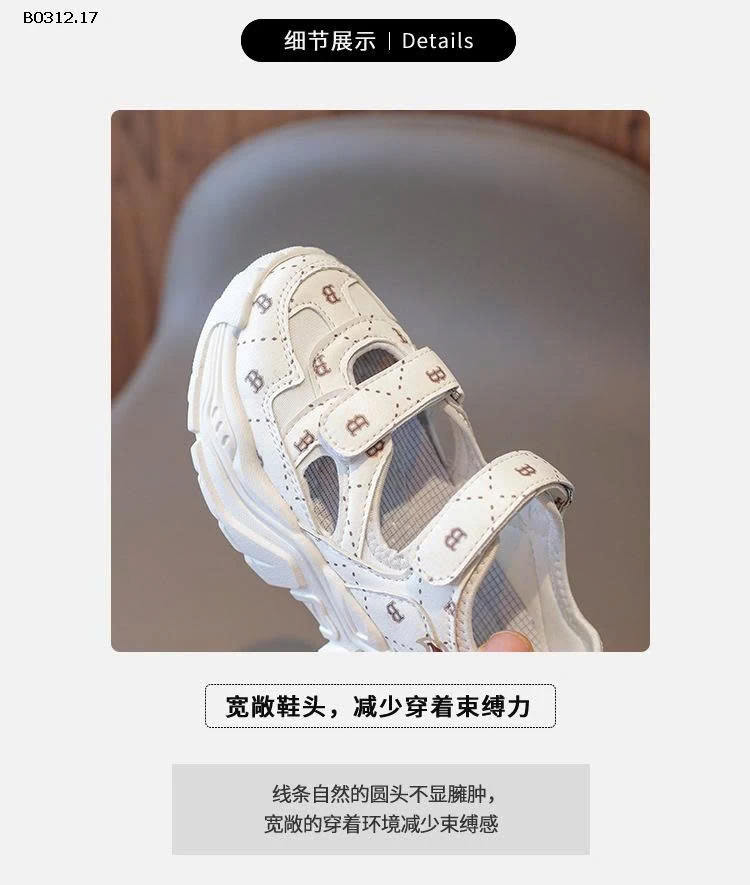 GIÀY THOÁNG KHÍ CHO BÉ-sỉ sz 22-26 : 170k            sz 27-31 : 180k           sz 32-36 : 190k 