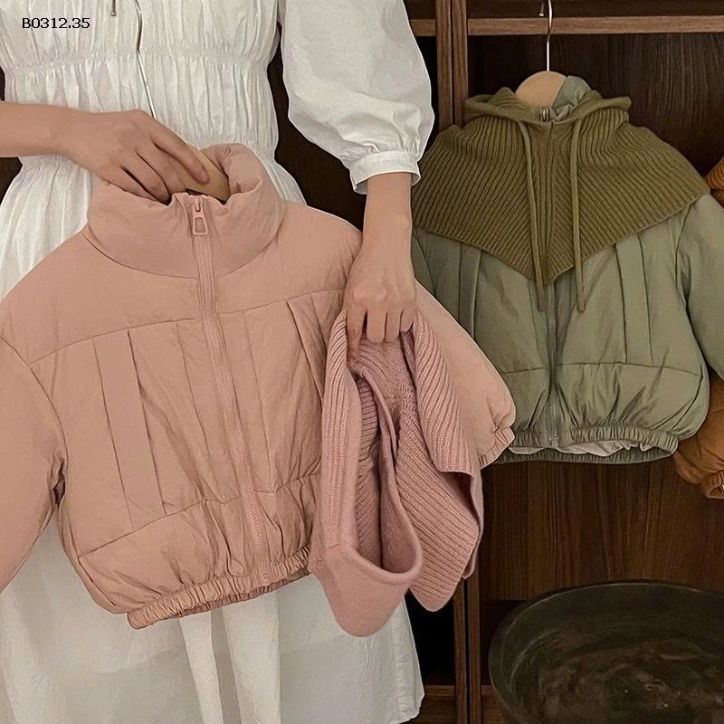 ÁO PHAO PHAO KÈM MŨ LEN CHO BÉ -sỉ 285k