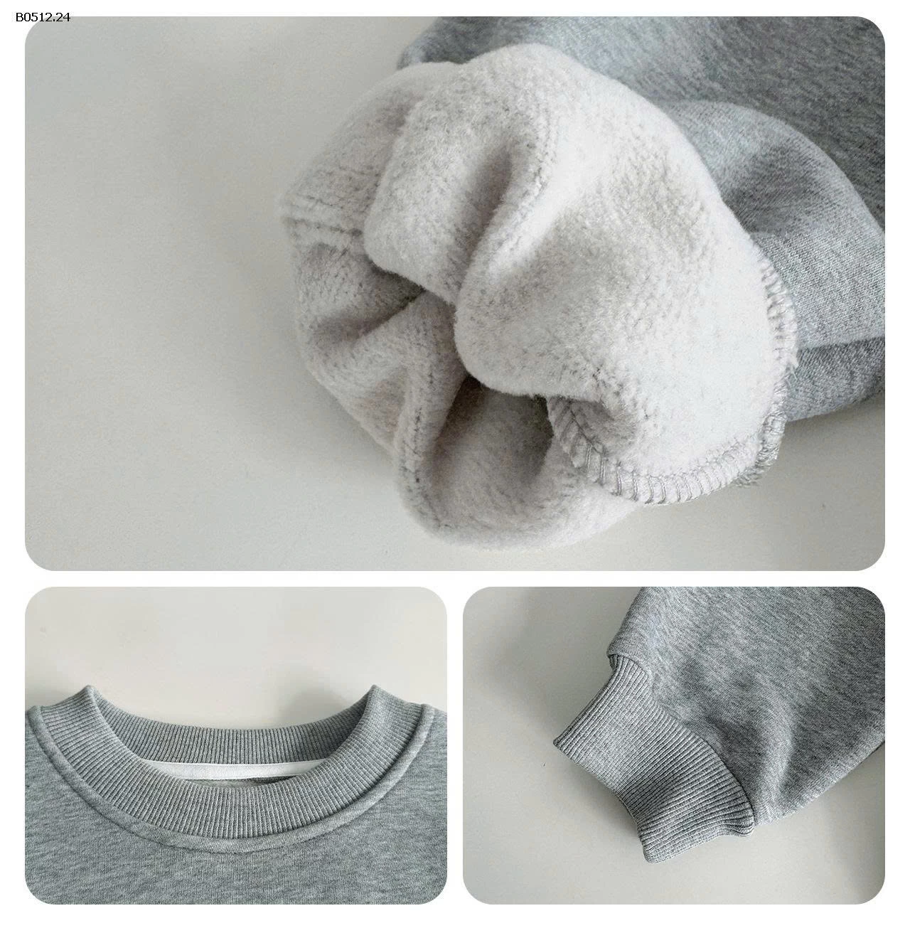 ÁO NỈ BEST LÓT LÔNG AOAOKIDS-sỉ 181k