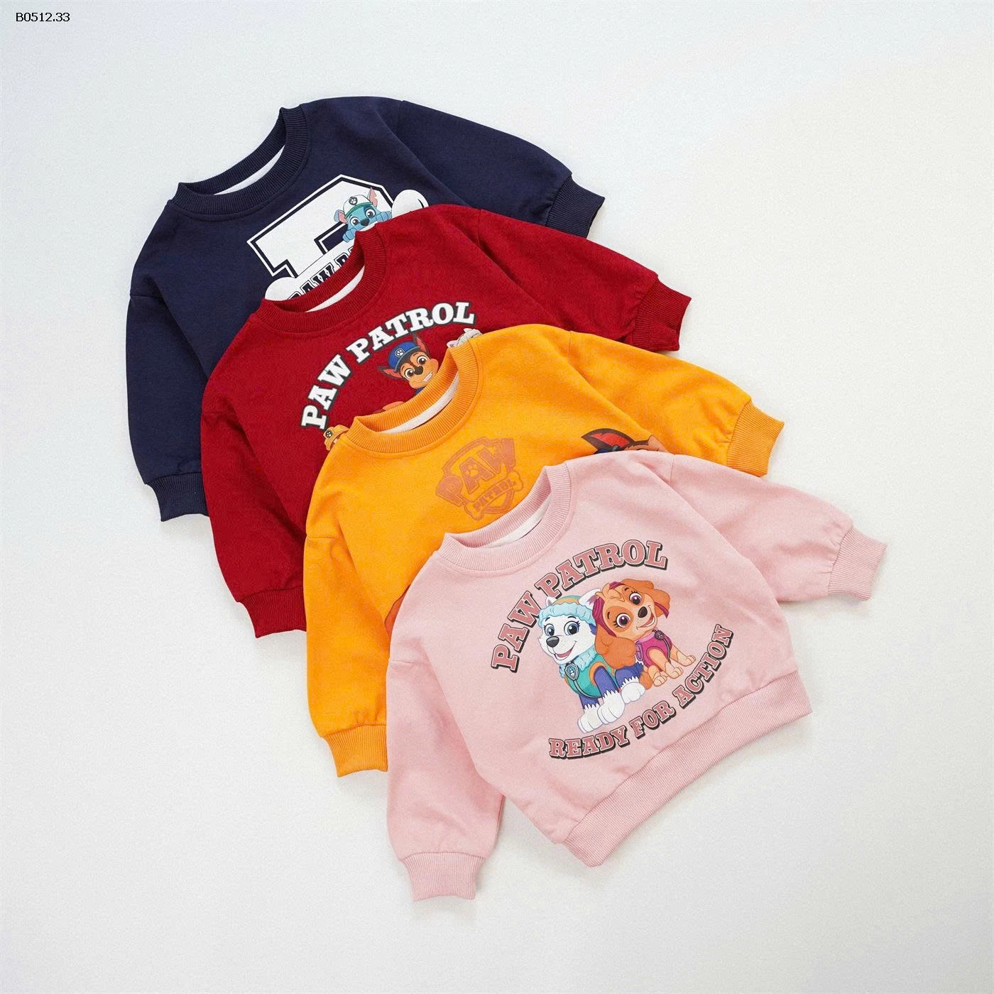 ÁO NỈ DÀI TAY CHO BÉ3-sỉ 187k