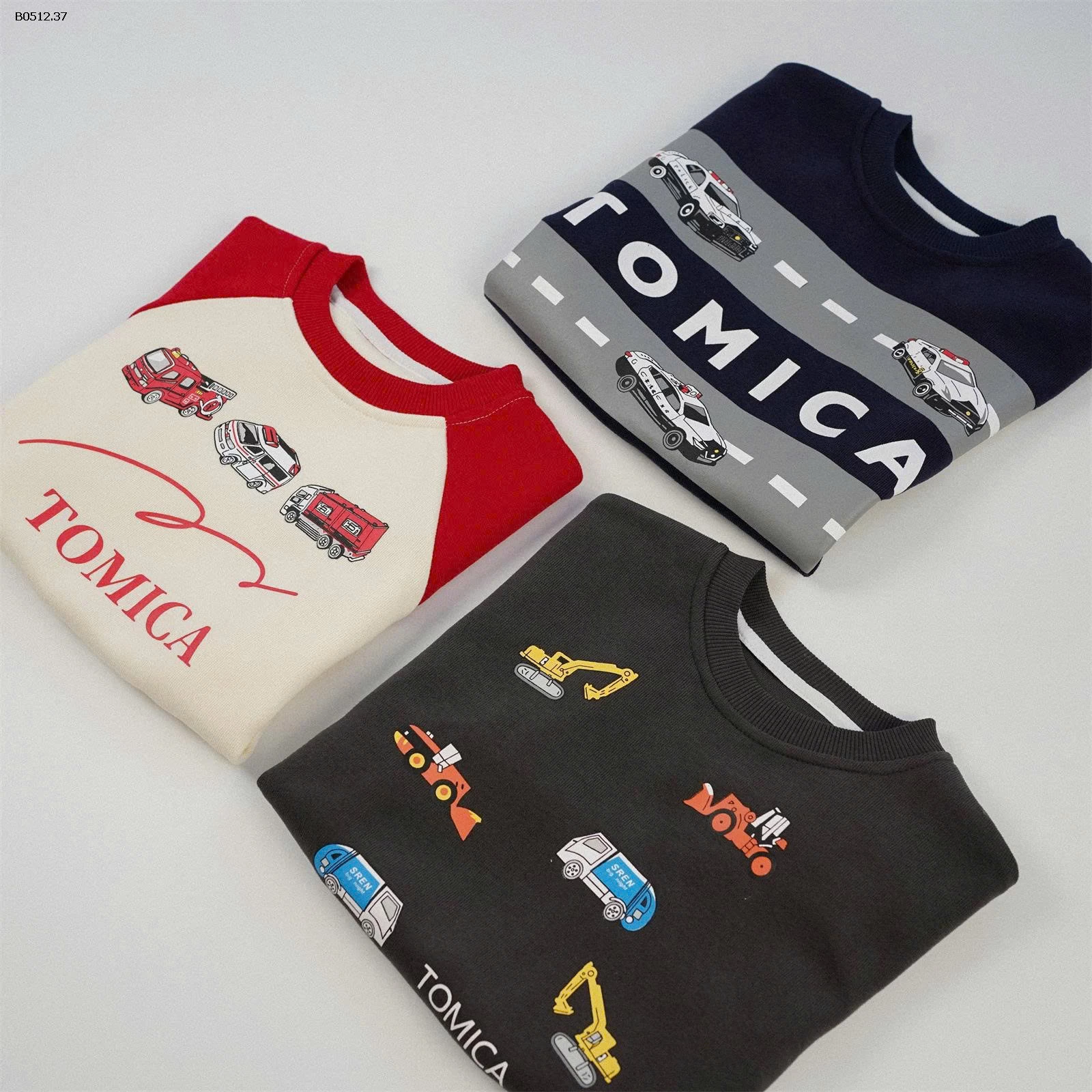 ÁO NỈ IN HÌNH CHO BÉ-sỉ 187k